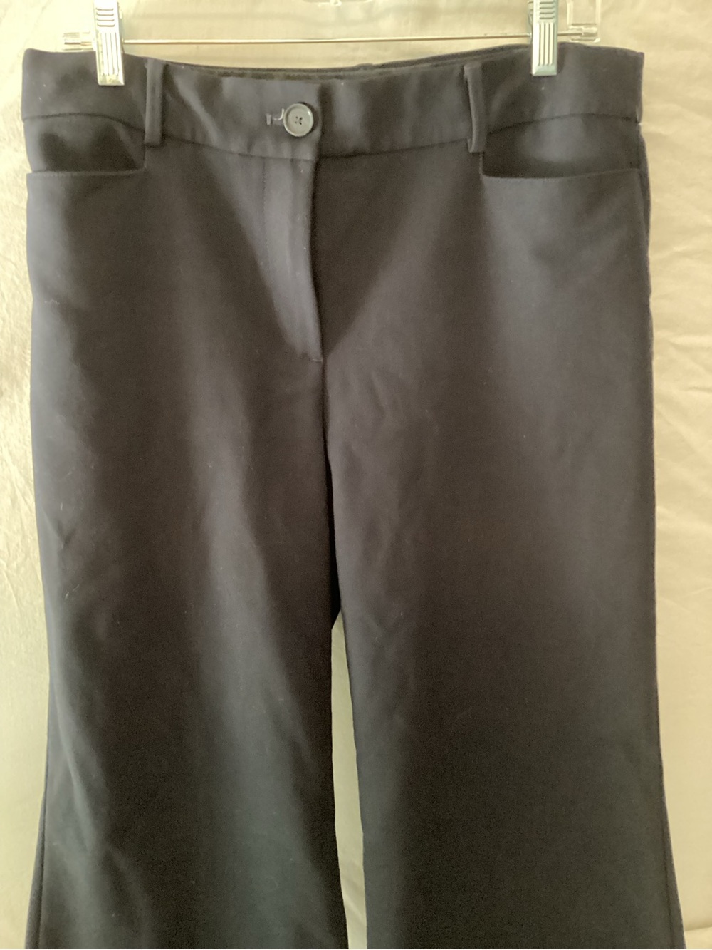 LOFT Women's Navy Wide Leg Trousers Size 8